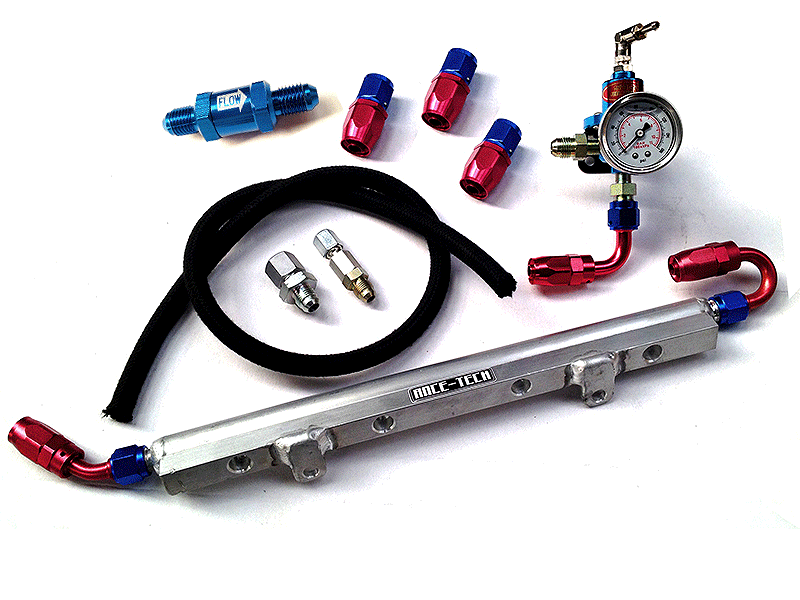 4E-FTE High Flow Fuel Rail Kit - Aftermarket Filter - Click Image to Close